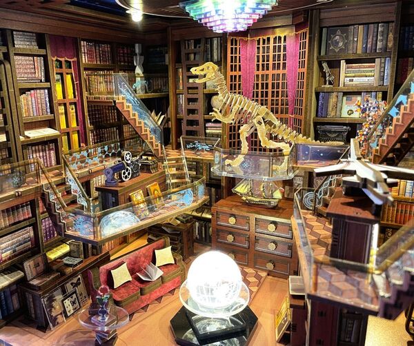 ドールハウス Beyond Library 図書館 博物館 完成品 ミニチュアハウス ブックヌック ブックヌーク