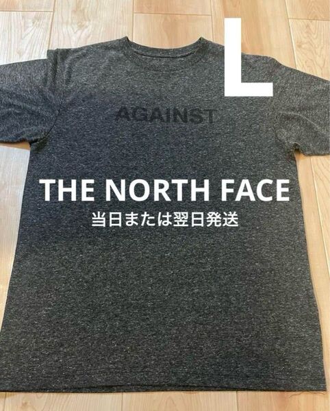 【当日または翌日発送】THE NORTH FACE ダークグレー Tシャツ L