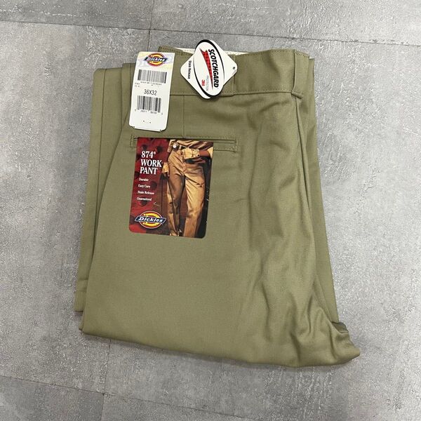 Dead stockデッドストック00's dickiesディッキーズ874ワークパンツW36L32USAアメリカ古着スケーター