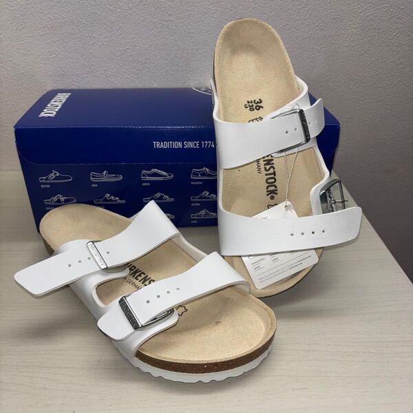 【新品】BIRKENSTOCK アリゾナ ホワイト 23.0cm
