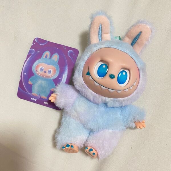 ラブブ Labubu ぬいぐるみキーホルダー ぬいぐるみ energy 紫 パープル