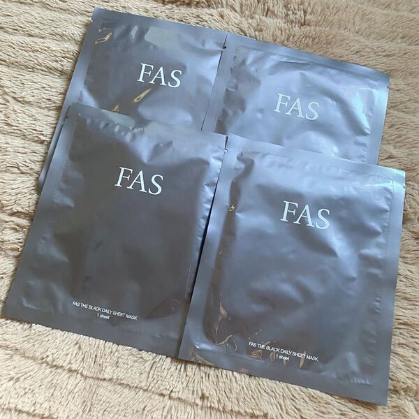 FAS ザ ブラック デイリー シートマスク 4枚セット