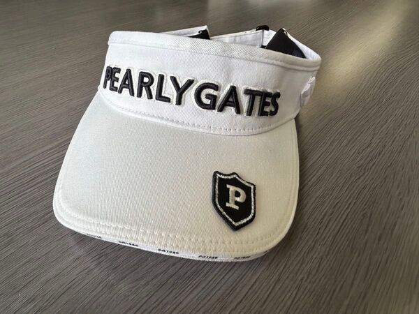 PEARLY GATES パーリーゲイツ サンバイザー ホワイト系