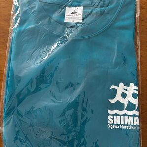 島田大井川マラソンinリバティ参加Tシャツ ユニセックスMサイズ ターコイズブルー 未開封