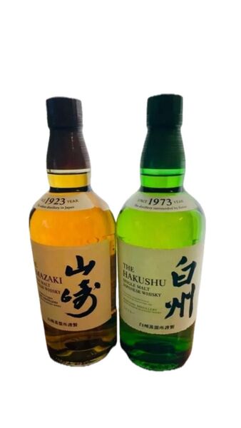 サントリー山崎 サントリー白州 ノンエイジ700ml 2本