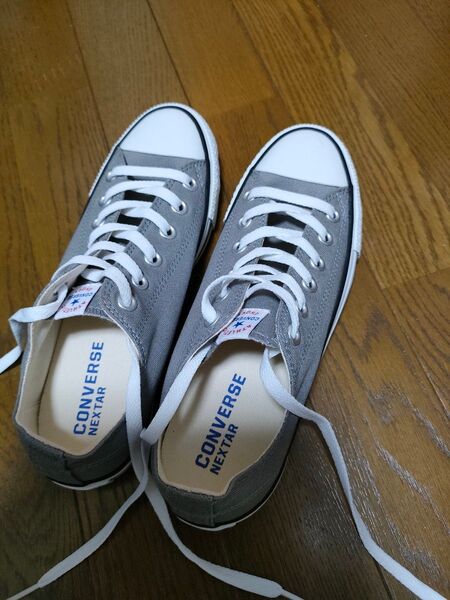 未使用♪CONVERSE ローカットスニーカー グレー 24.5cm