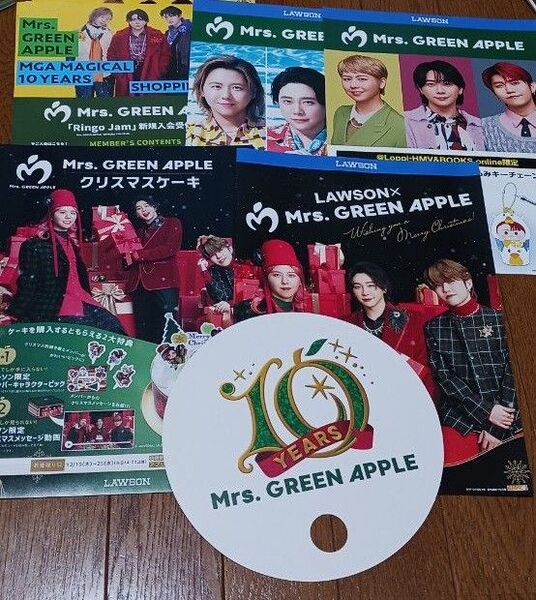 mrs. green apple うちわ チラシ 大森元貴 ミセスグリーンアップル