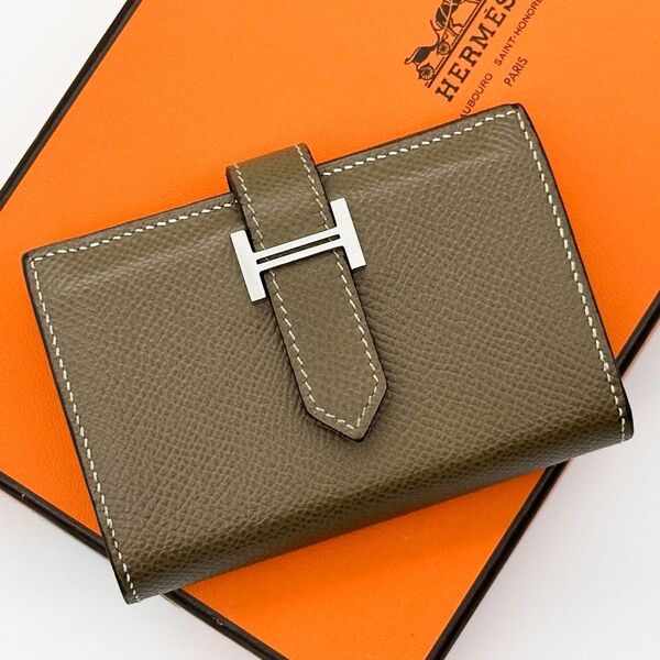 【極美品】HERMES エルメス べアン ミニ エトゥープ D刻印