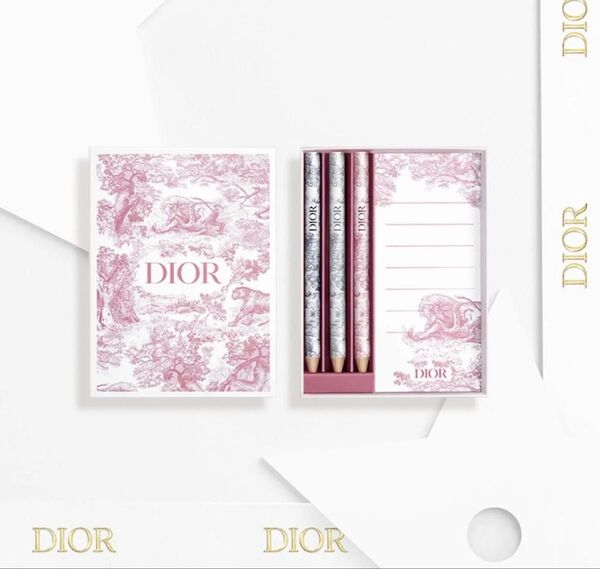 ディオール DIOR ノベルティ 鉛筆セット トワルドジュイ 限定 メモ帳 非売品