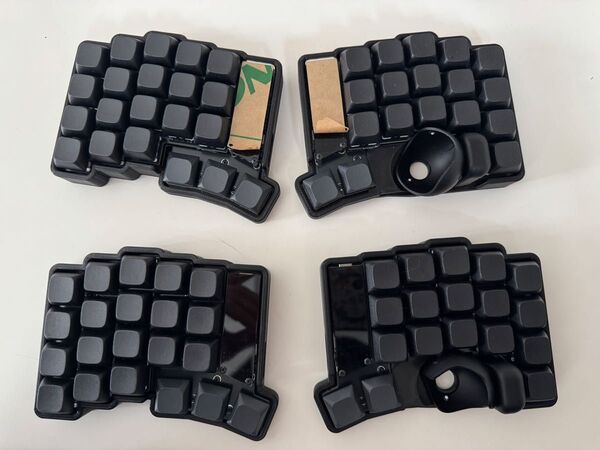 【新品】keyball39 黒 完成品 スイッチ、キーキャップ付 分割キーボード 自作キーボード 動作保証