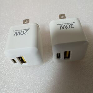 充電器 PD USB コンパクト 2個セット
