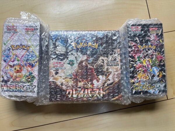 ポケモンカード シュリンク付 BOX まとめ売り クレイバースト シャイニートレジャー テラスタルフェス