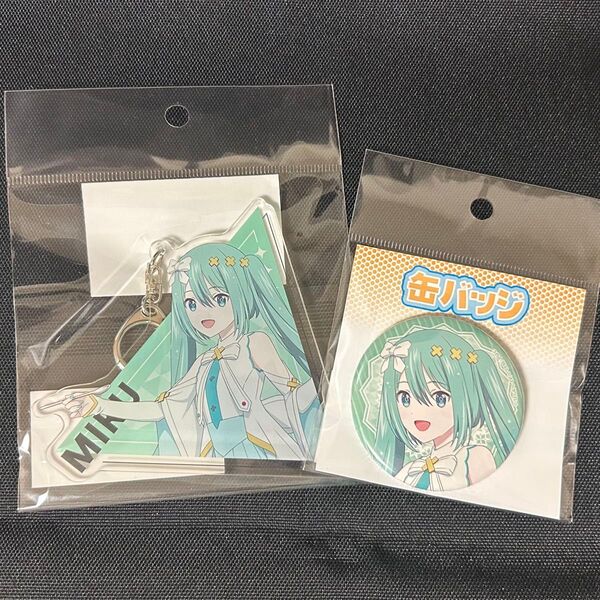 プロセカ 初音ミク バツミク タワレコカフェ 缶バッジ アクキー