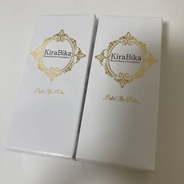 61きらびか キラビカ kirabika ビューティーセラムファンデーション ライトオークル 未使用2個セット