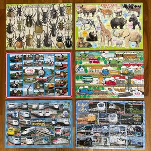 パズル 6点セット まとめ売り しんかんせん とっきゅう トーマス クワガタ・カブトムシ どうぶつ