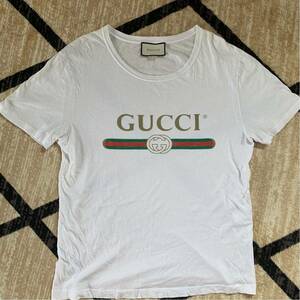 ◆GUCCI◆ロゴTシャツ◆M◆即決◆付属品完備◆送料無料◆