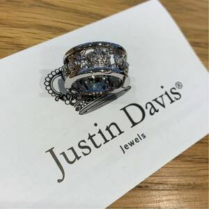  new goods *JUSTIN DAVIS*MY LOVE RING*7 number * Crown rose ring * regular price 24,200 jpy *SRJ210*