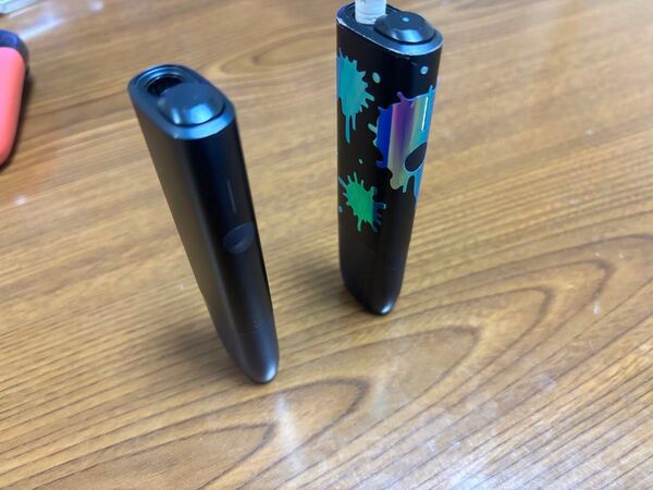 アイコス イルマ スキンステッカー インク柄 パープルブルー マジョーラ スプラ ILUMA IQOS 電子タバコ シール