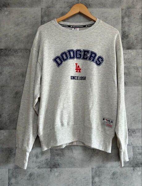 新品 未使用 タグ付 LA ロサンゼルス ドジャース スウェット トレーナー 大谷翔平 M グレー MLB