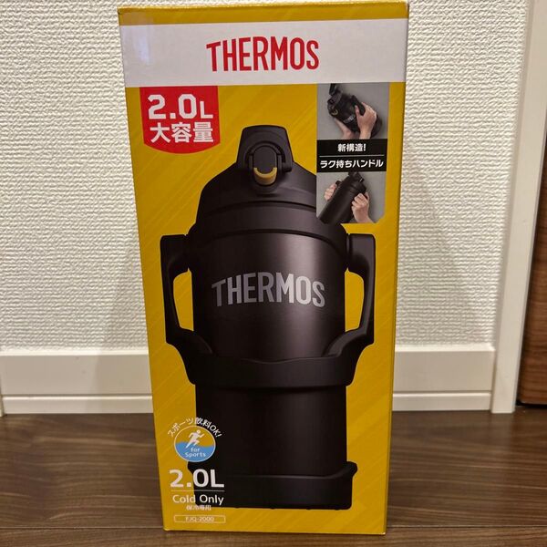 サーモス 真空断熱スポーツジャグ 水筒 ブラック FJQ-2000 THERMOS 保冷専用 2L