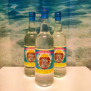 泡波 3号瓶 3本セット 琉球泡盛 焼酎 三合瓶 600ml 波照間酒造