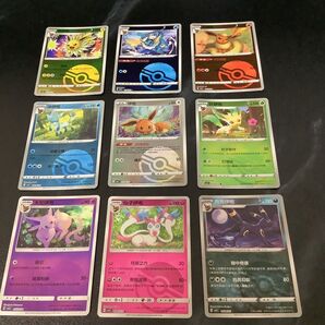 ポケモンカードゲーム ブイズ モンスターボール ミラー 9枚セット まとめ売り 中国語