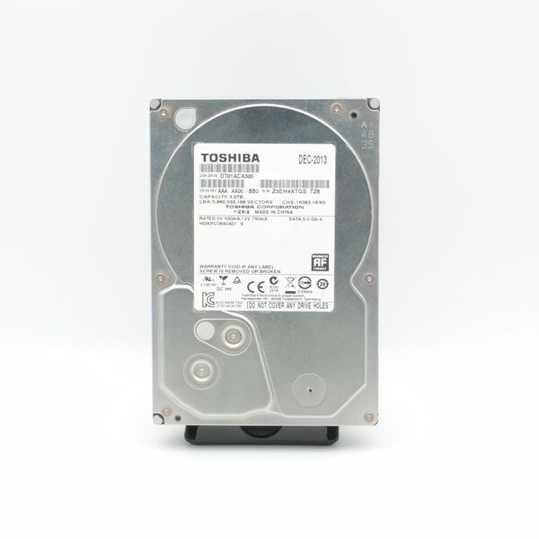 【即発送】東芝 DT01ACA300 3TB 7200rpm CMR HDD ①