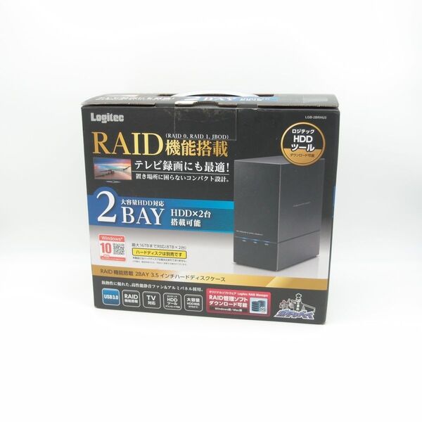 【即発送】ロジテック LHR-2BRHU3 RAID対応 2BAY USB HDDケース