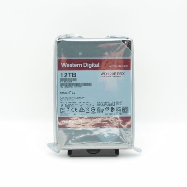 【即発送】WD Red Plus 12TB WD120EFBX 未使用 7200rpm CMR NAS向けHDD