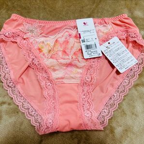 Wacoal 重力に負けないバストケアBra ペアショーツ Lサイズ ピンク色