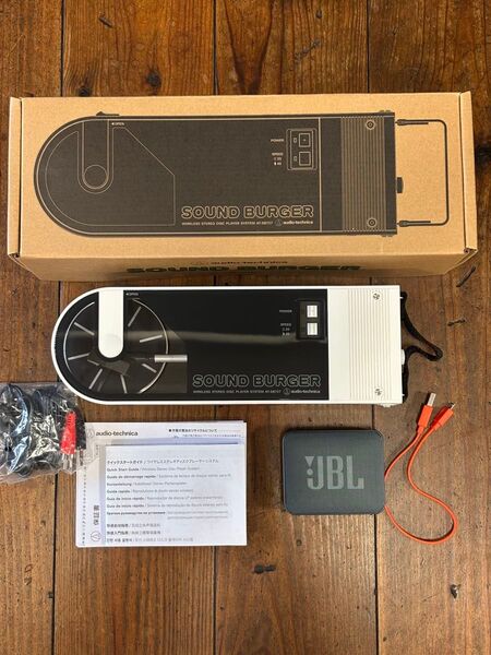 【完動美品】audio-technica SOUNDBURGER サウンドバーガー JBLスピーカー付き