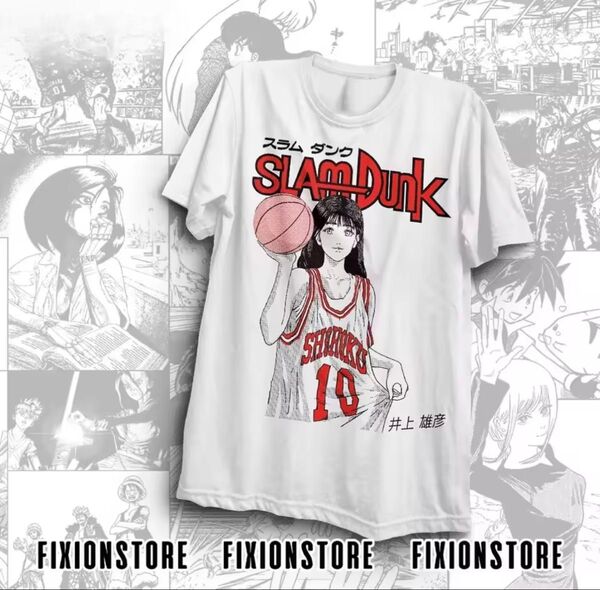 アニメtシャツ スラムダンク 赤木晴子 4XL 白