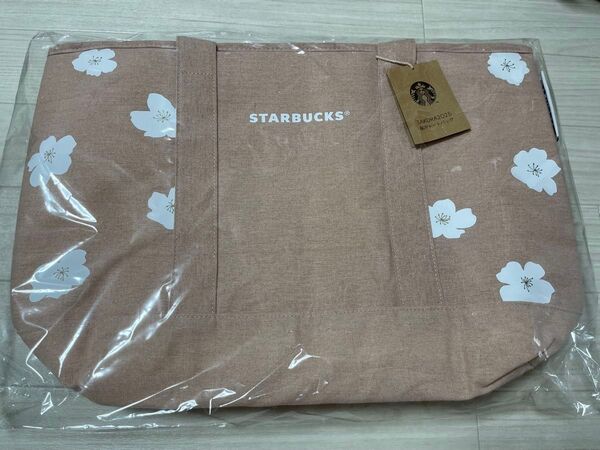 新品未使用 Starbucks スターバックス 2025 さくら 保冷バッグ SAKURA 保冷トートバッグ 大容量