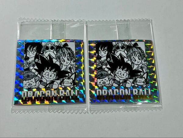 ドラゴンボール 40周年記念 オリジナルイラスト シールウエハース 一巻 箔ズレ エラー品 2枚