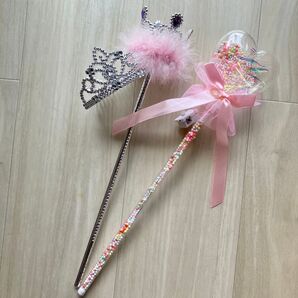 プリンセス お姫様 ティアラ ステッキ 3点セット