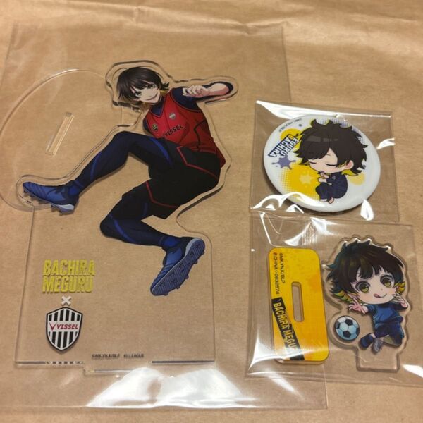 ブルーロック Jリーグ ヴィッセル 神戸 コラボ アクリルスタンド 蜂楽巡 たまみくじ 缶バッジ ゆるすた ブルーロック ブルロ