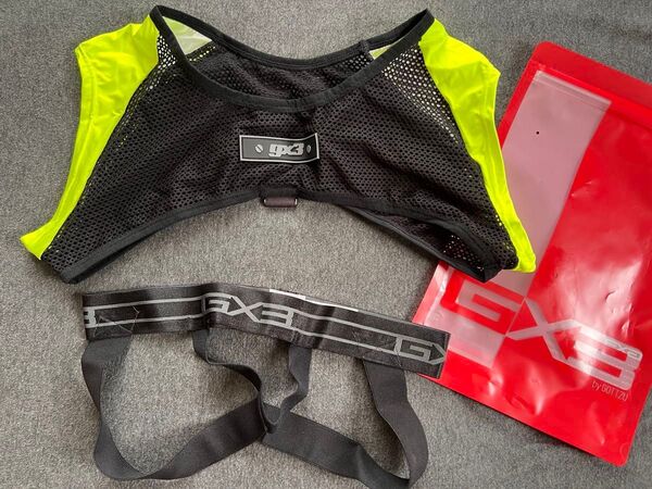 GX3 WEAR-GLOSS NEON ハーネス イエロー×ブラック ジョックセット