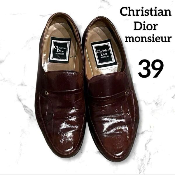 Christian Dior monsieur 紳士靴 革靴 ヴィンテージ ローファー レザー ビジネスシューズ