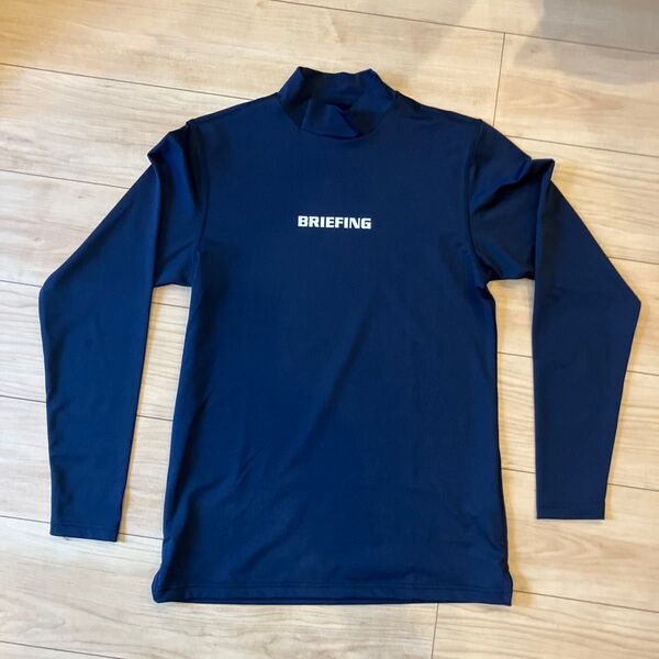 ブリーフィングゴルフ BRIEFING TOUR LS HIGH NECKネイビー Sサイズ BBG241M06