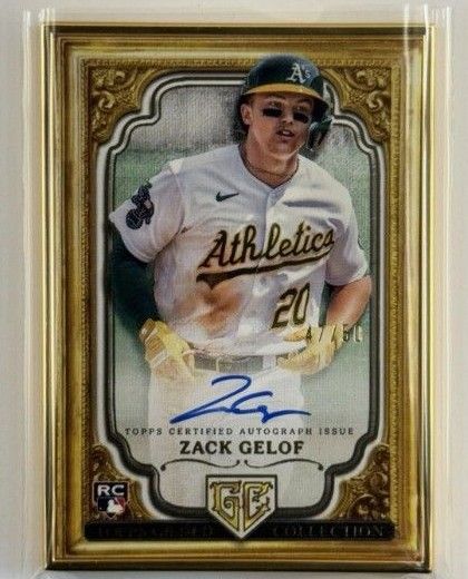Zack Gelof Topps Gilded Collection Auto /50 Gold Frame RC