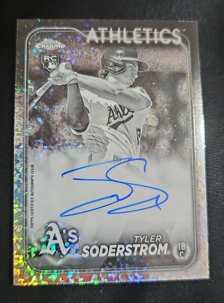 2024 Topps Chrome Tyler Soderstrom Auto RC #TCA-TS Black&White