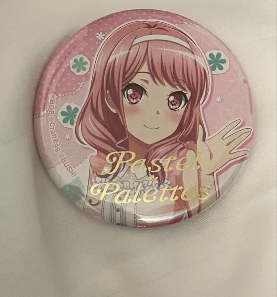バンドリ Holidays☆ 缶バッジ 丸山彩 金文字 ロゴ