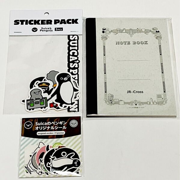 Suicaのペンギン ステッカーパック オリジナルシール ミニノート セット