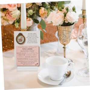 6個 席札 カードディスプレイスタンド テーブル名ホルダー 結婚式 パーテ