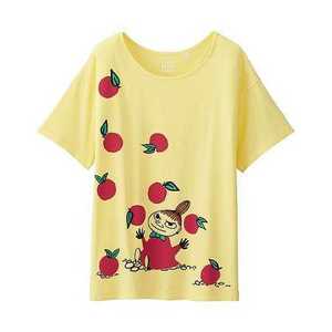 新品☆ ムーミン×ユニクロ Tシャツ XS S M XL ミー黄色ミカンお手玉クリームイエロー130 140 150 160半袖カットソー 即決レア完売品　貴重