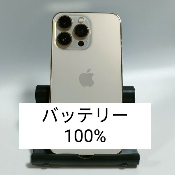 【美品/バッテリー100%】iPhone13 Pro 128GB ゴールド SIMフリー 残債・利用制限なし 即日発送 9280