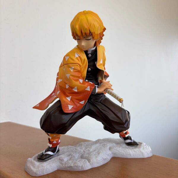 中古 開封品 コトブキヤショップ限定特典付属 ARTFX J 我妻善逸(あがつまぜんいつ) 鬼滅の刃 1/8 完成品