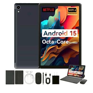 Android 15 タブレット 10インチ wi-fi6モデル 顔認識 24GB+128GB+1TB拡張