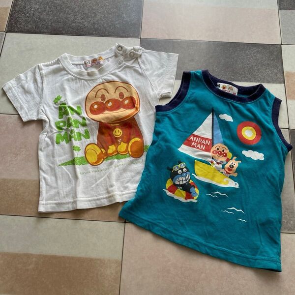 ベビー 90 アンパンマンTシャツ ノースリーブ
