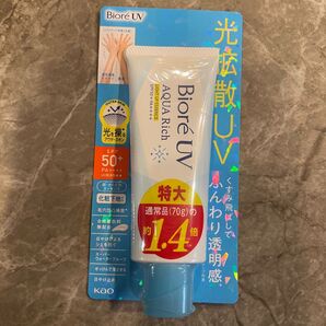 新品未使用 ビオレ トーンアップUV 日焼止 アクアリッチ 光拡散100g特大 ビオレUV アクアリッチ ビオレUVアクアリッチ
